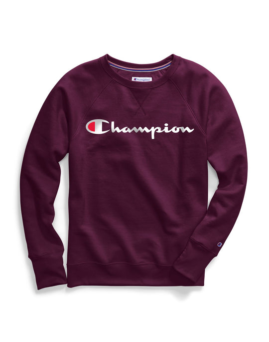 Champion Womens Powerblend Fleece Boyfriend Crew