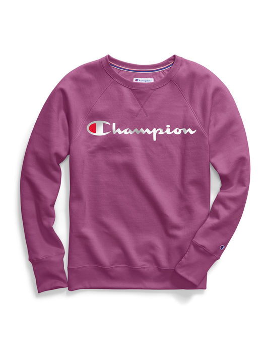 Champion Womens Powerblend Fleece Boyfriend Crew