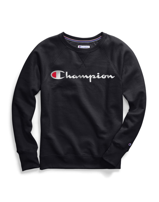 Champion Womens Powerblend Fleece Boyfriend Crew