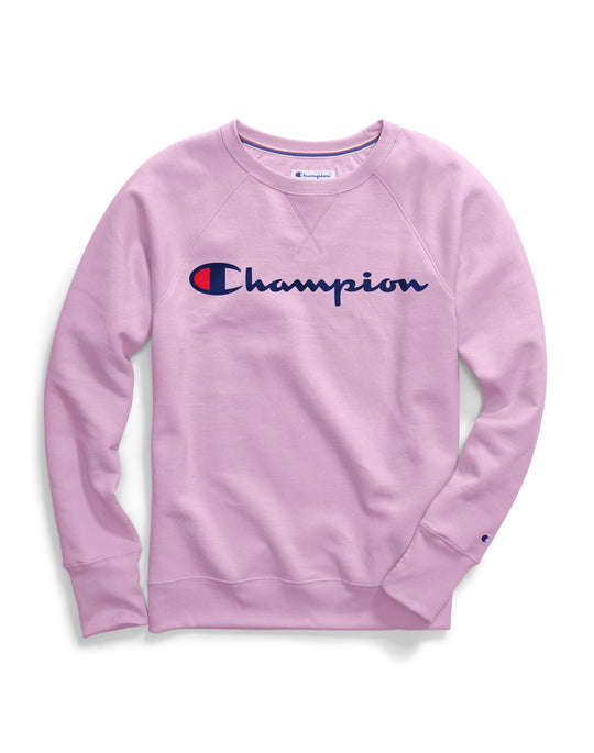 Champion Womens Powerblend Fleece Boyfriend Crew