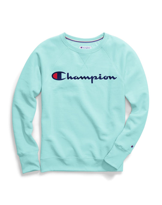 Champion Womens Powerblend Fleece Boyfriend Crew
