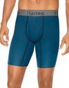 Hanes Mens Comfort Flex Fit Ultra Soft Cotton Stretch Long Leg Boxer Briefs 4-Pack