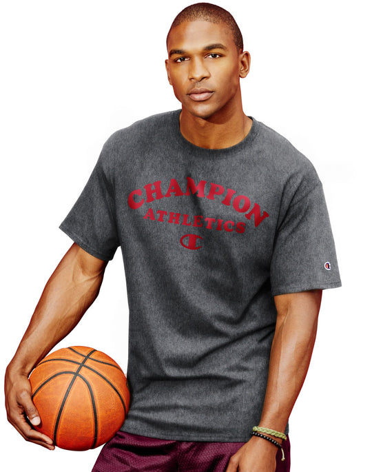 Champion Men`s Cotton-Rich Graphic T Shirt