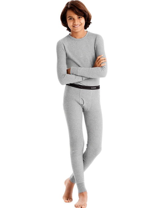Hanes Boys Waffle Knit Thermal Set