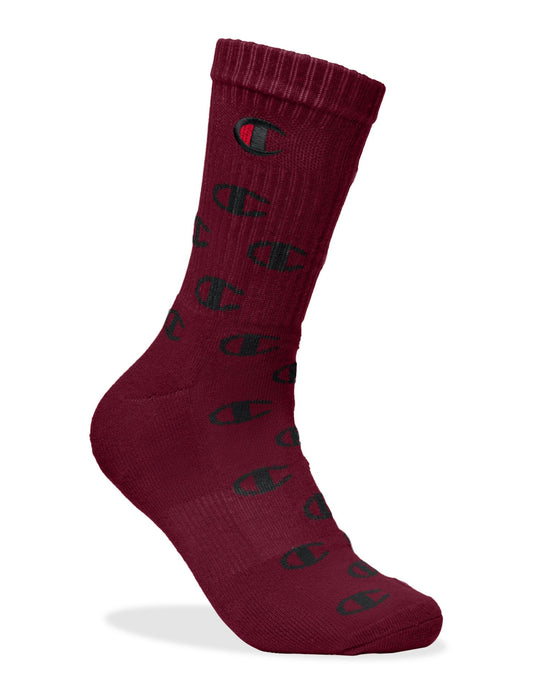 Champion Life Adult Allover C Crew Socks 1-Pair