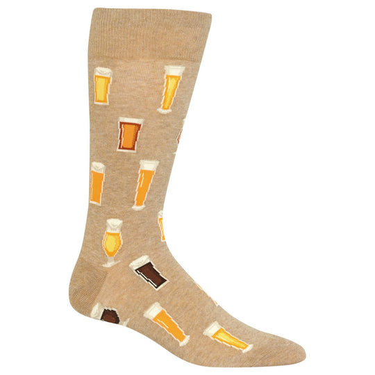 Hot Sox Mens Beer Crew Socks