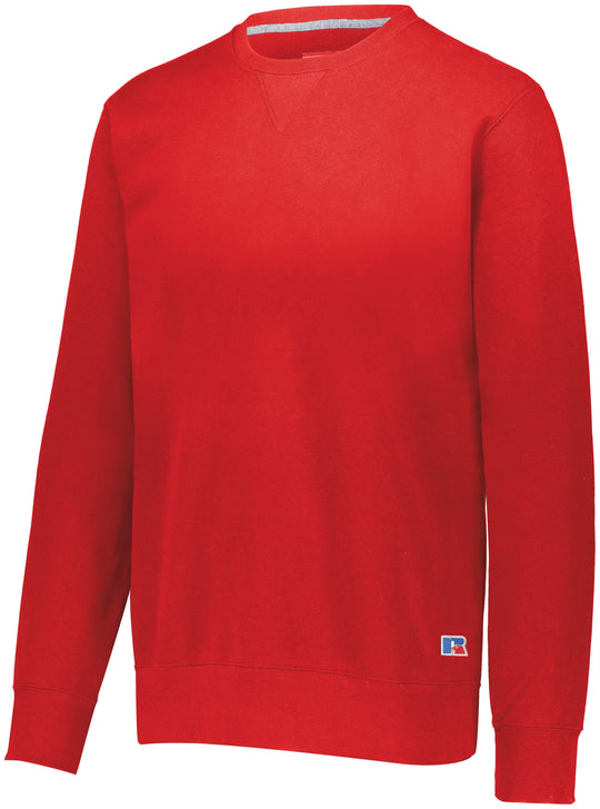 Russell Athletic Cotton Rich Fleece Crewneck, XL, True Red