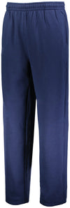 Russell Athletic Cotton Rich Open Bottom Sweatpants , XL, Navy