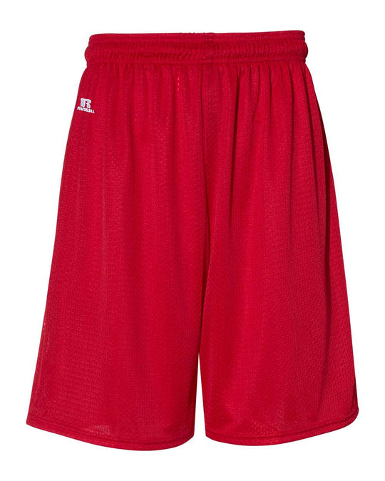 Russell Athletic 9 Dri-Power Tricot Mesh Shorts, XL, True Red