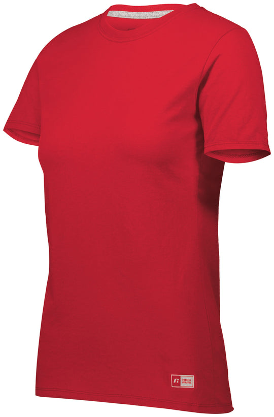 Russell Athletic Womens Essential 60/40 Performance T-Shirt, XS, White