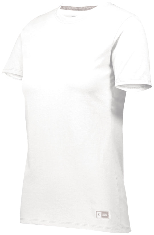 Russell Athletic Womens Essential 60/40 Performance T-Shirt, XS, White