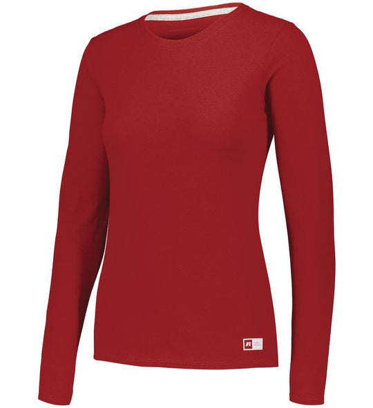 Russell Athletic Womens Essential 60/40 Performance Long Sleeve T-Shirt, XS