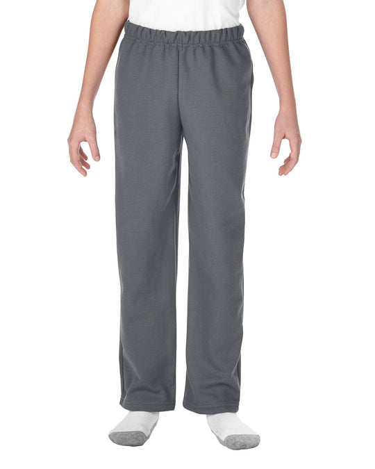 Gildan Youth Heavy Blend Open Bottom Sweatpants, XL, Sport Grey