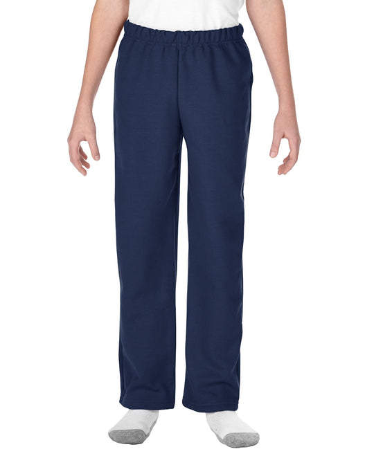 Gildan Youth Heavy Blend Open Bottom Sweatpants, XL, Sport Grey