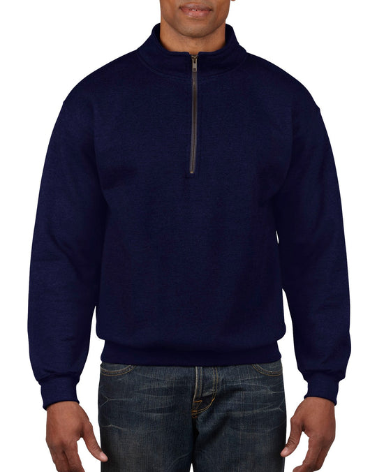 Gildan Mens Heavy Blend Vintage Cadet Collar Sweatshirt, XL, Navy