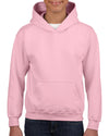 Gildan Youth Heavy Blend Hooded Sweatshirt, XS, Heather Sport Dark Navy