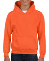 Gildan Youth Heavy Blend Hooded Sweatshirt, XS, Heather Sport Dark Navy