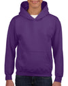 Gildan Youth Heavy Blend Hooded Sweatshirt, XS, Heather Sport Dark Navy