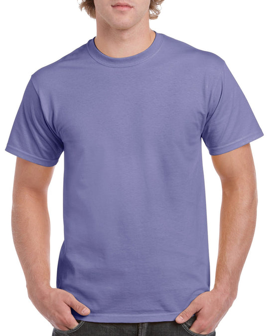 Gildan Mens Heavy Cotton T-Shirt, XL, Lilac