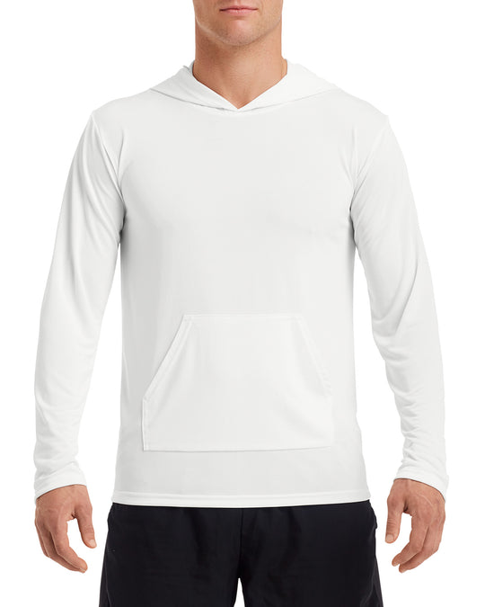 Gildan Mens Performance Core Hooded T-Shirt