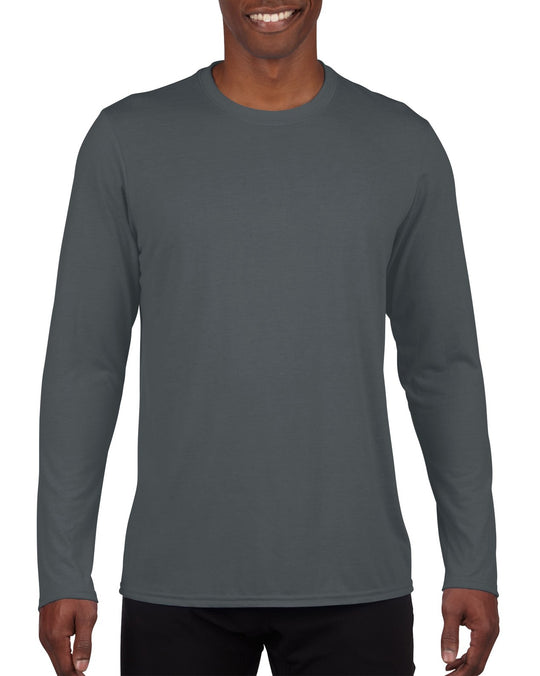 Gildan Mens Performance Long Sleeve T-Shirt, XL, Navy