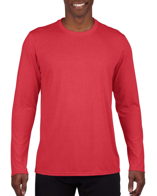 Gildan Mens Performance Long Sleeve T-Shirt, XL, Navy