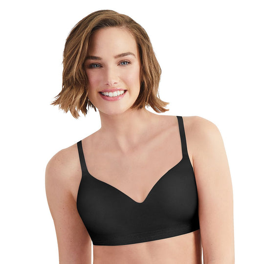 Hanes Womens Ultimate No Dig Support with Lift Wirefree Bra, XS, White