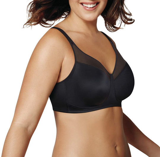 Playtex Womens Smoothing Wirefree Minimizer Bra, 44DDD, Nude
