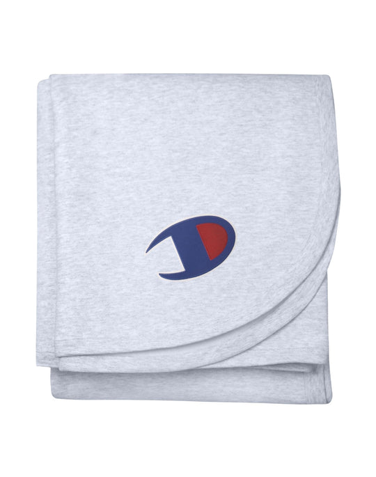 Champion Accessories Reverse Weave Blanket, One Size, Silver Grey