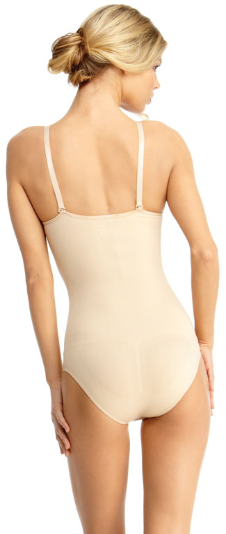 SlimMe By MeMoi womens Basic Control Bodysuit with Brief Shaper