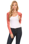 Simlu Long Sleeve Bolero Shrugs