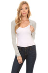 Simlu Long Sleeve Bolero Shrugs