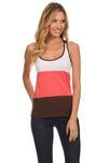 Women's Colorblock Racerback Tank Top