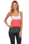 Women's Colorblock Racerback Tank Top