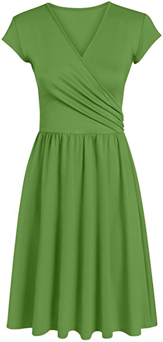 Ruffle Draped V Neck Short Sleeve Stretchy Crop Top