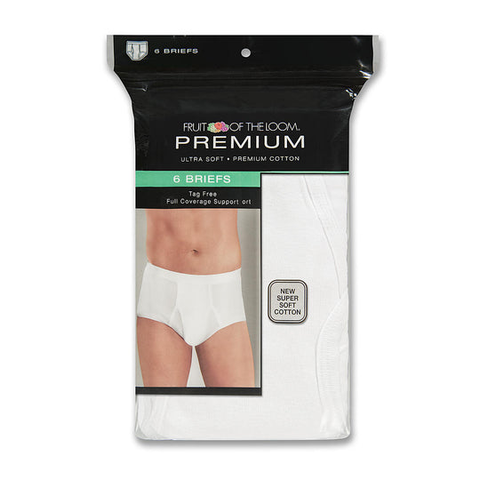 Fruit of the Loom Premium Men’s 6 Pack Premium Cotton Briefs