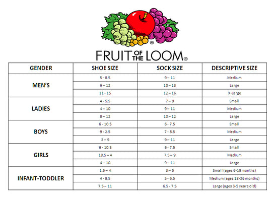 Fruit of the Loom Boy`s Infant/Toddler Core 6 Pack Low Cut Socks