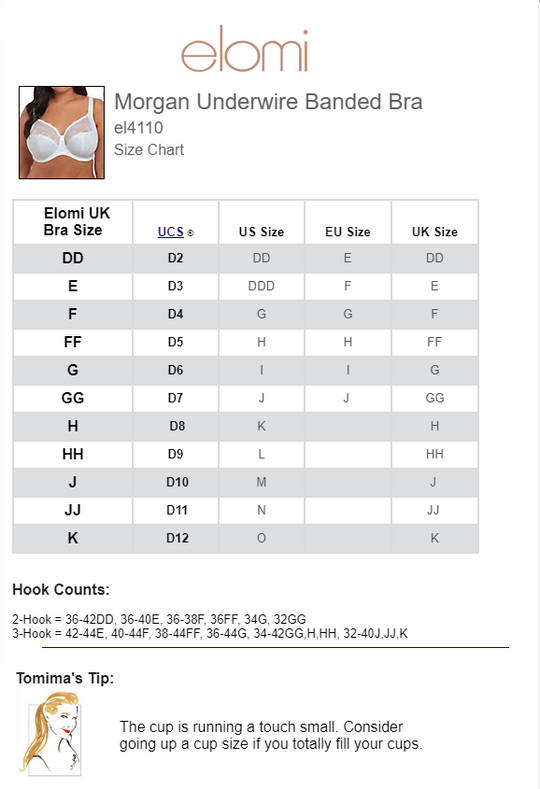 Elomi Womens Raquel Underwire Full Cup Banded Bra